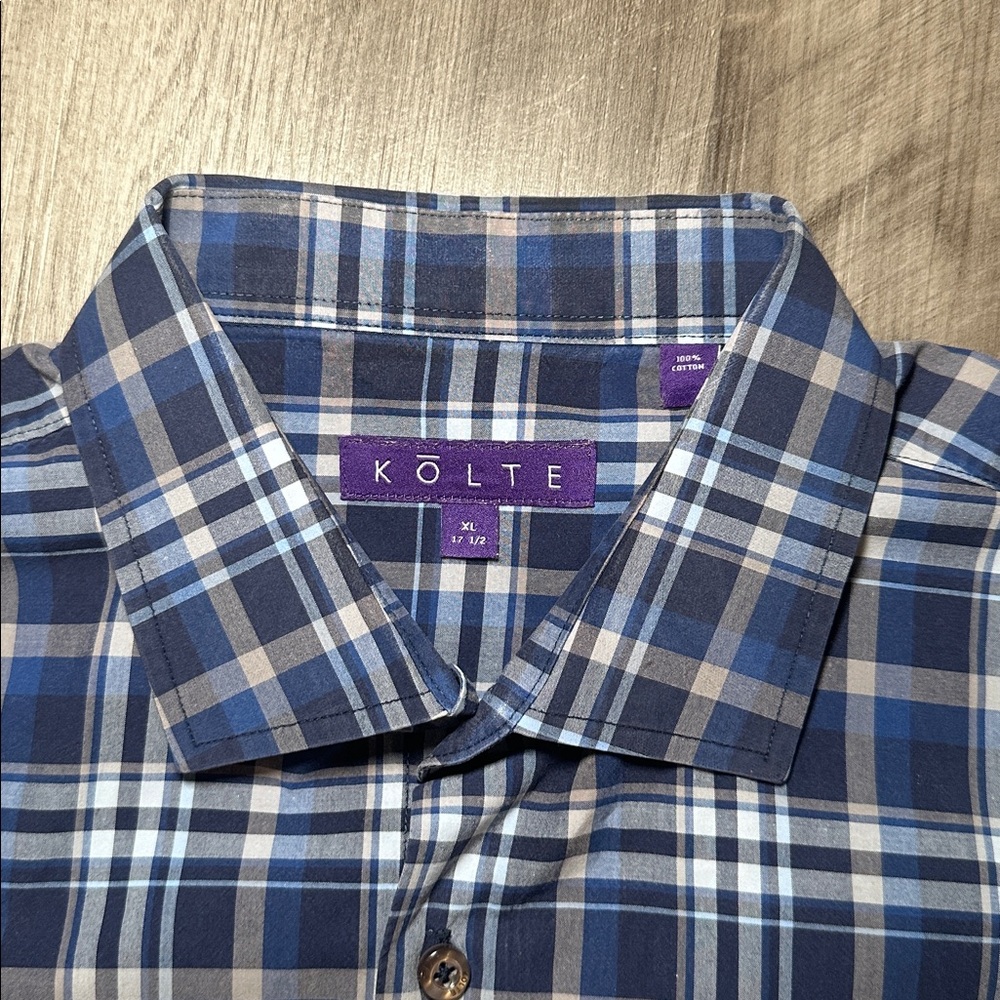 Kolte Plaid Long Sleeve Button Down - XL (17.5) - Picture 5 of 6